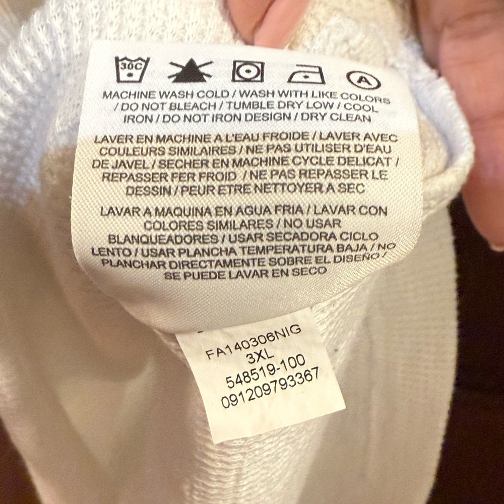 Jordan Men's thermal White Long Sleeve Tee - Picture 7 of 7